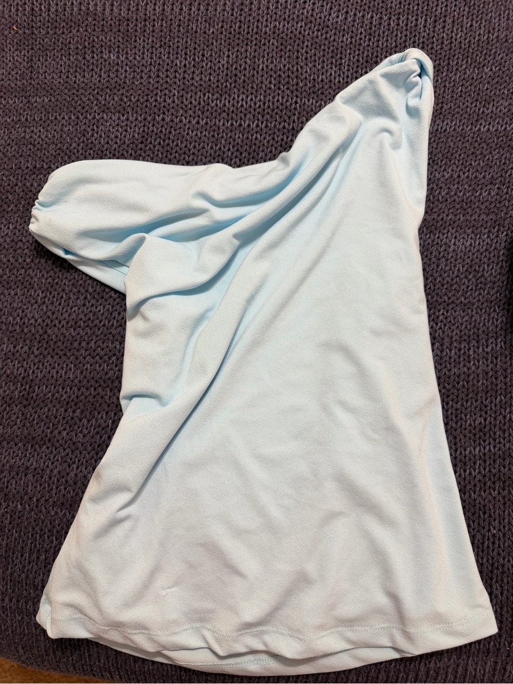 Light Blue One-Shoulder Women's Top (never worn)